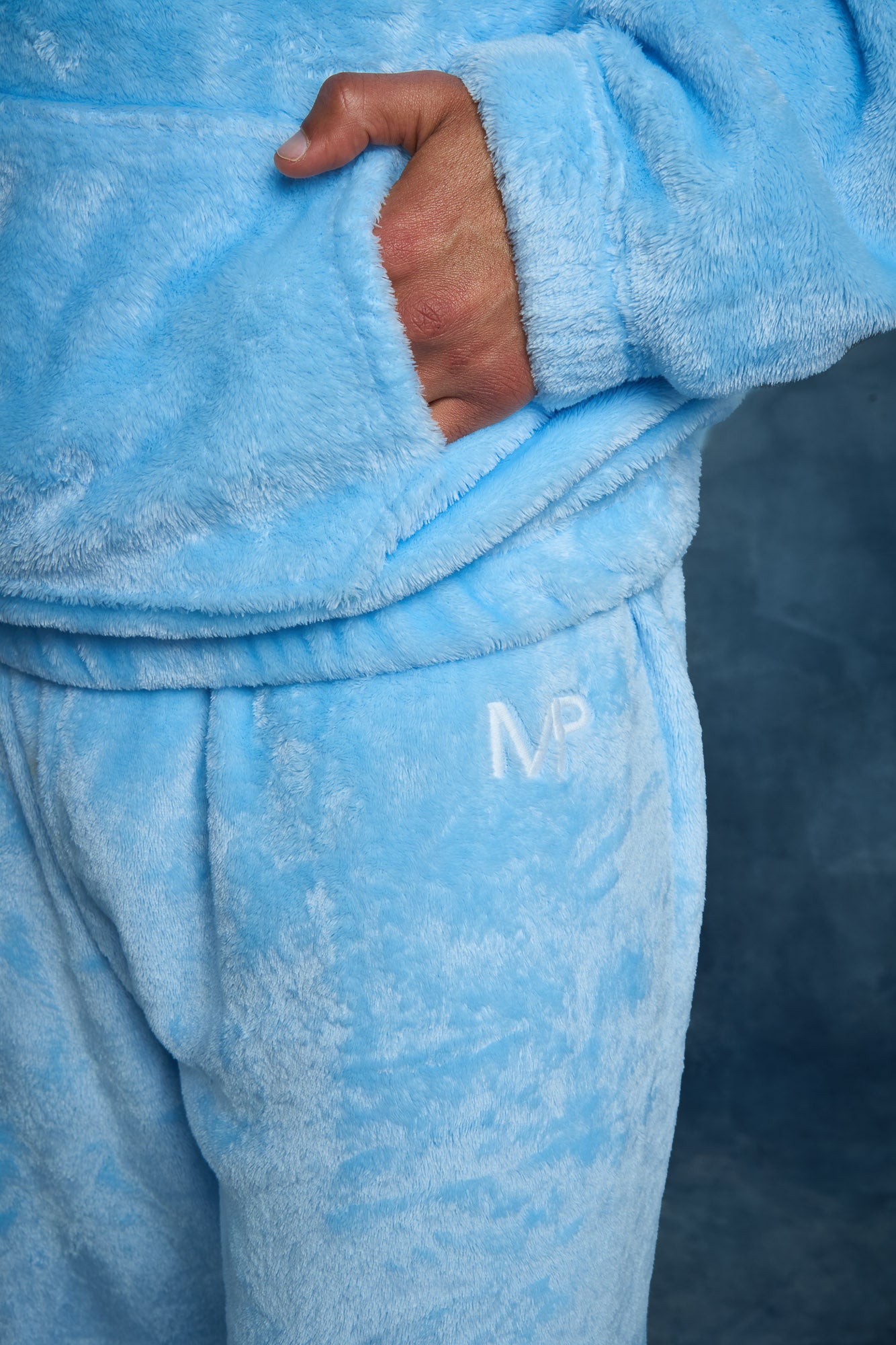 Pantalon d'intérieur bleu ciel