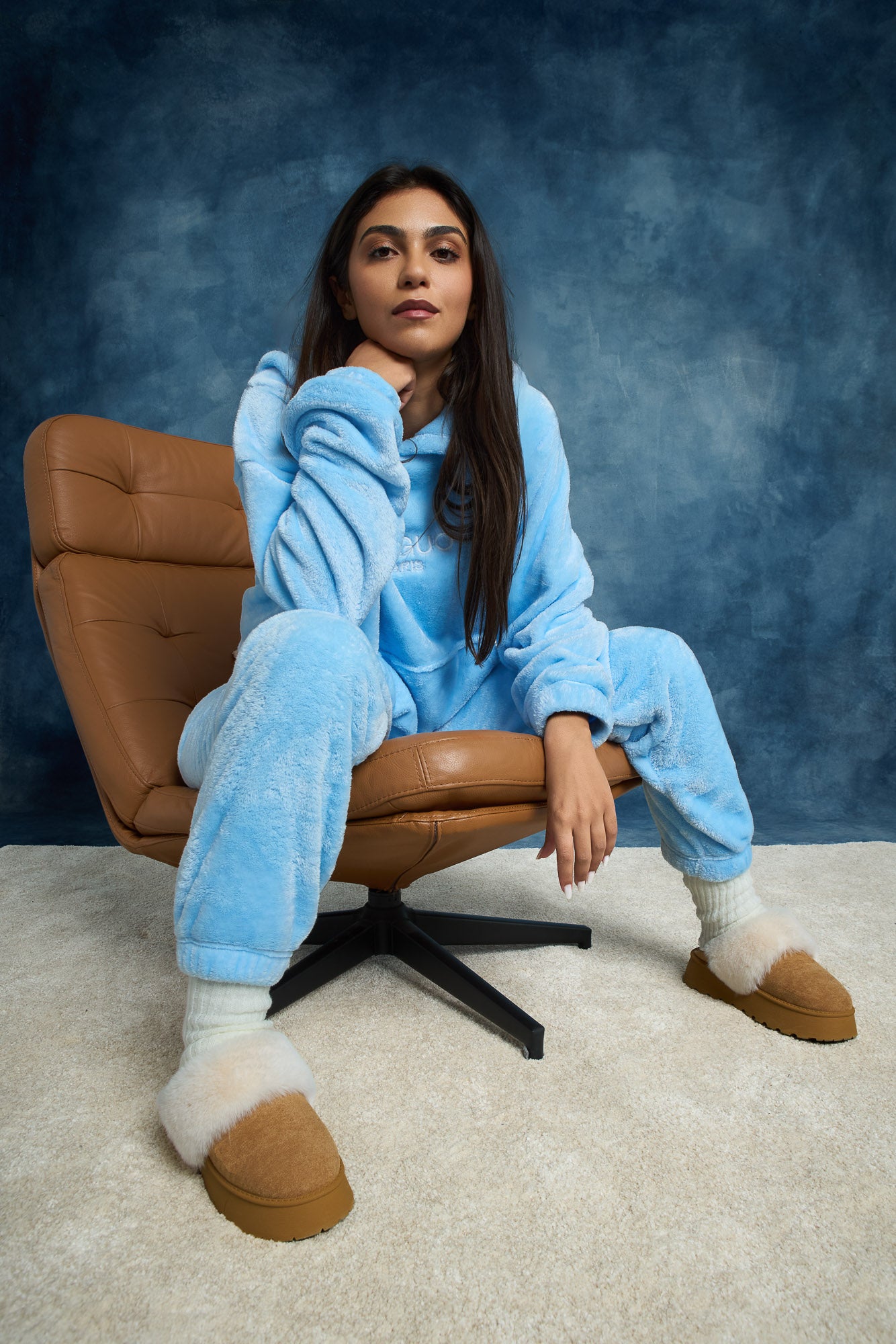 Pantalon d'intérieur bleu ciel