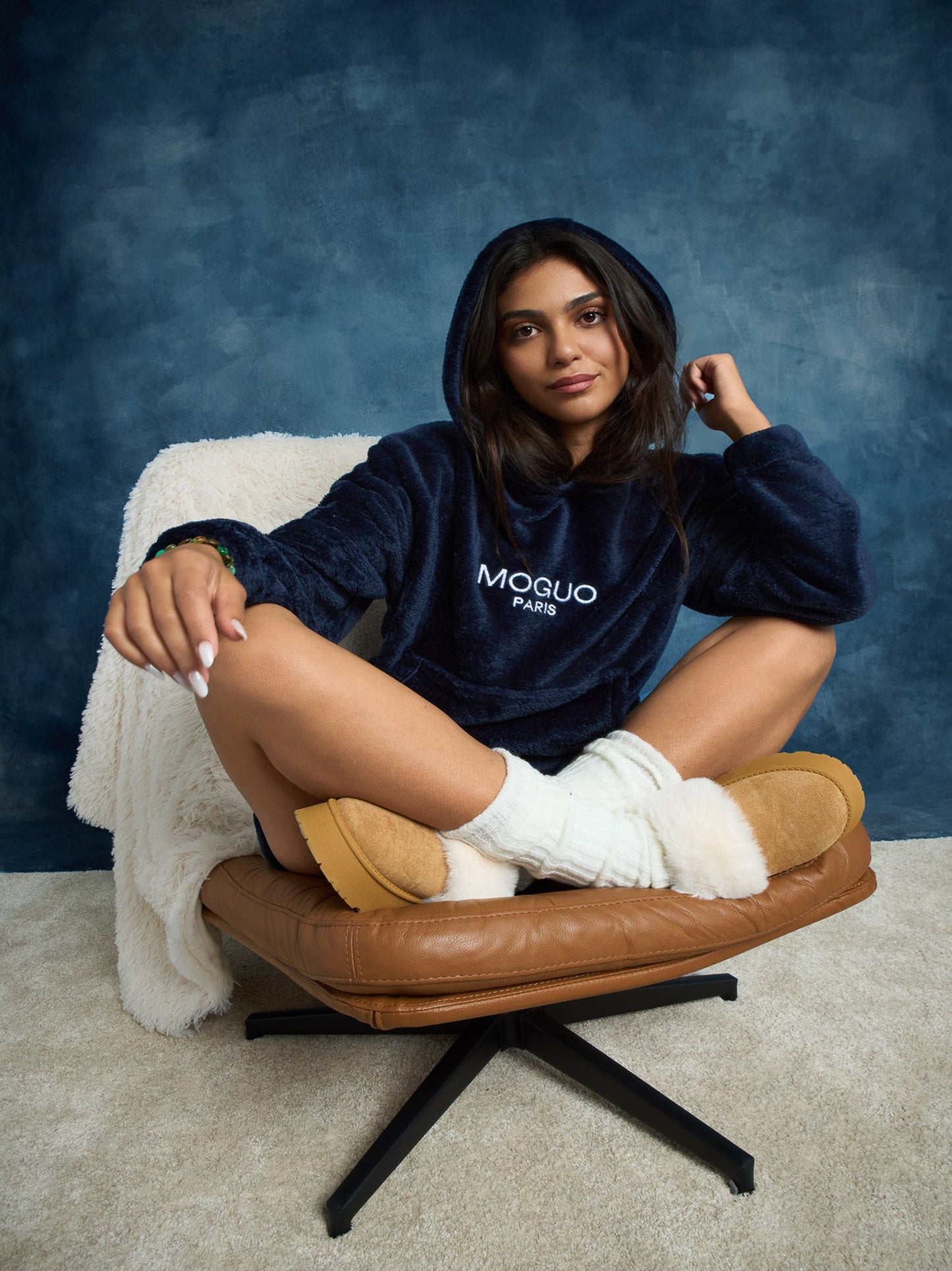 Sweat d'intérieur bleu marine