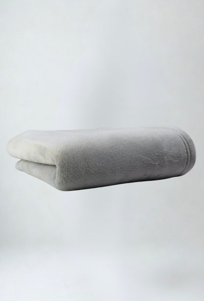 Plaid gris ultra-doux & chaud 180cm x 170cm