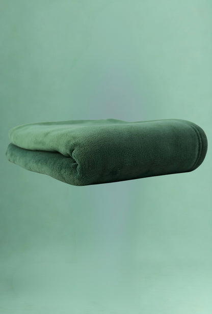 Plaid vert ultra-doux & chaud 180cm x 170 cm