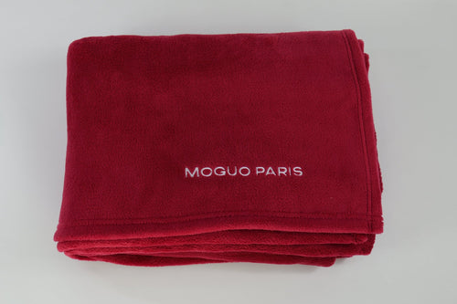 Plaid rouge ultra doux 180x170 cm - Moguo Paris