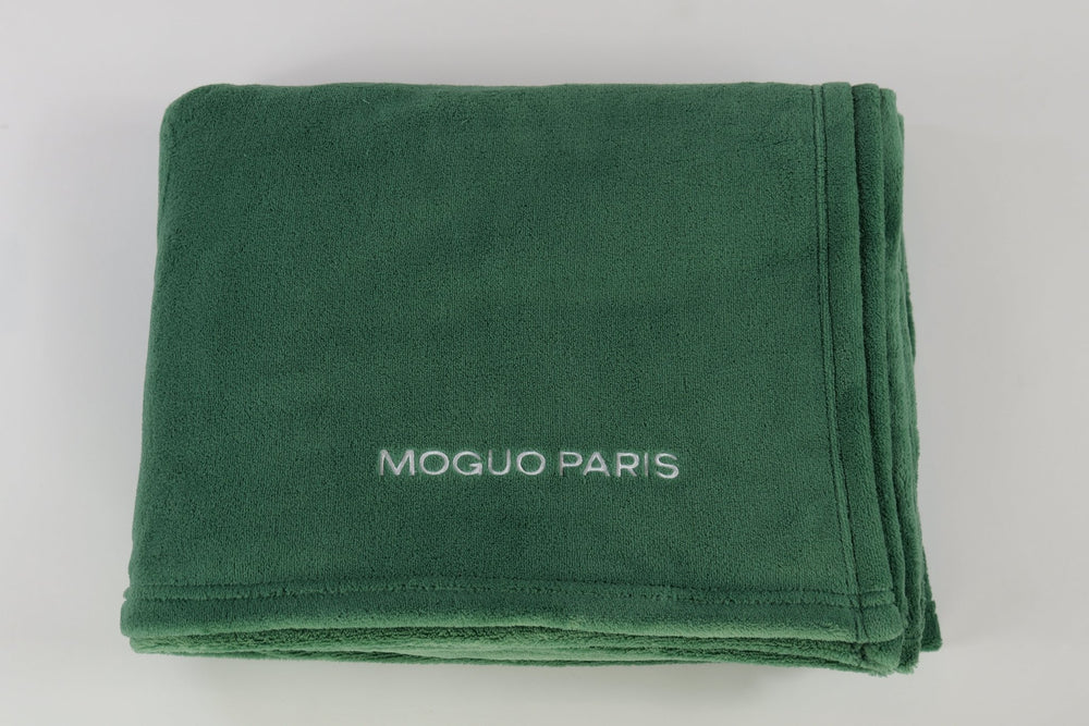 Plaid vert ultra doux 180x170 cm - Moguo Paris