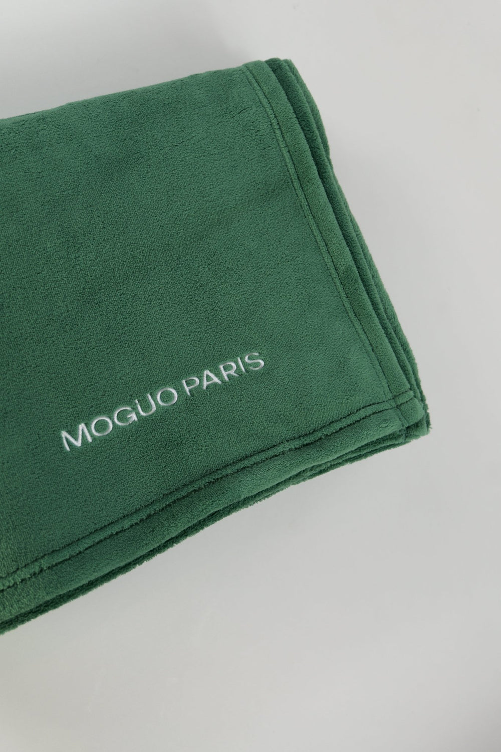 Plaid vert ultra doux 180x170 cm - Moguo Paris