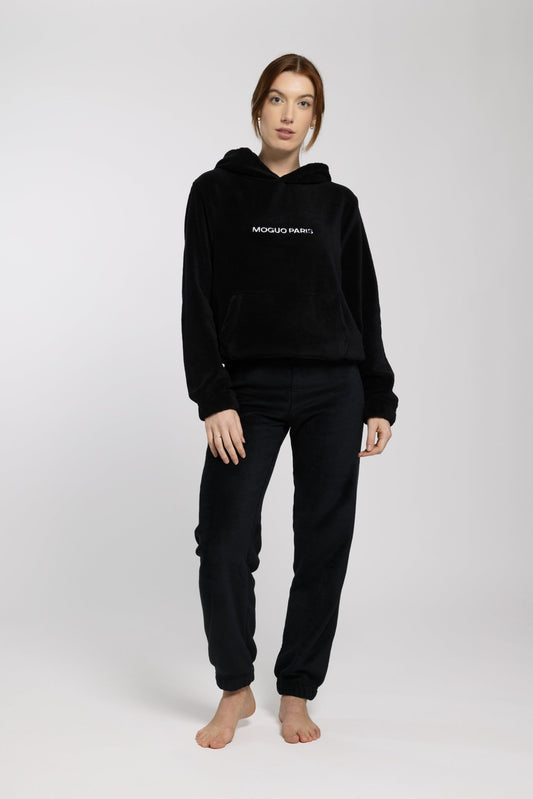 Sweat d'intérieur noir - Moguo Paris